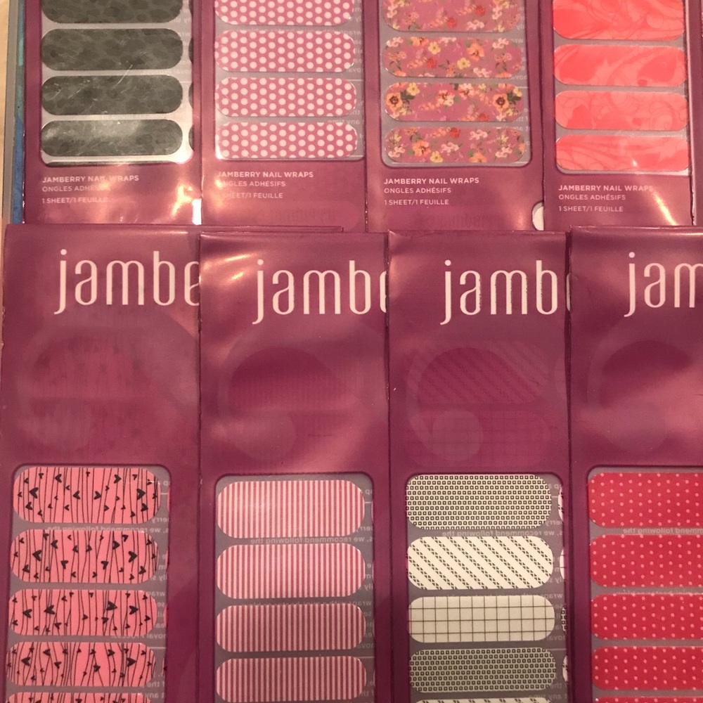 Jamberry nail wraps 11 piece lot + extras